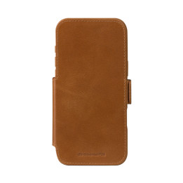 dbramante1928 Copenhagen - Flip cover per cellulare - pelle pieno fiore - tan - per Apple iPhone 17 Pro Max