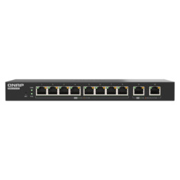 QNAP QSW-L2110-10T - Switch - gestito - 8 x 2.5GBase-T + 2 x 10 Gigabit Ethernet - desktop