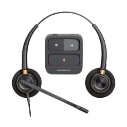 Poly EncorePro 520 Binaural Headset +Quick Disconnect EMEA - INTL English - Euro plug - Replaces Poly SKU 89434-02 - HP