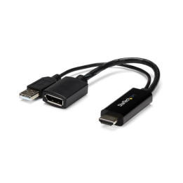 Startech Adattatore/Convertitore HDMI a DP alimentato via USB - 4K - Cavo adattatore - HDMI, USB (solo alimentazione) maschio a