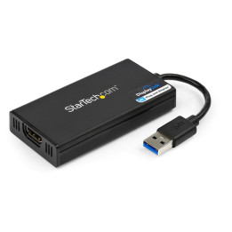 Startech Adattatore da USB 3.0 a HDMI - 4K 30Hz Ultra HD - Certificato DisplayLink - Convertitore per monitor da USB Type-A a H