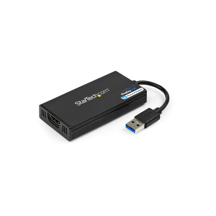 Startech Adattatore da USB 3.0 a HDMI - 4K 30Hz Ultra HD - Certificato DisplayLink - Convertitore per monitor da USB Type-A a H