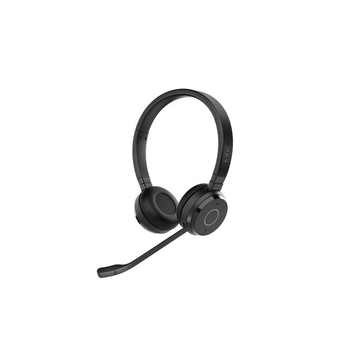 Jabra Evolve 65 TE Stereo - Cuffie con microfono - over ear - Bluetooth - senza fili - USB-A tramite adattatore Bluetooth - iso