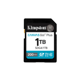 Kingston Canvas Go! Plus - Scheda di memoria flash - 1 TB - Video Class V30 / UHS-I U3 / Class10 - UHS-I SDXC