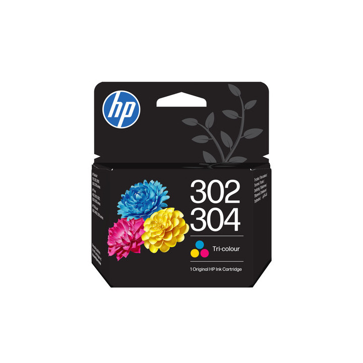HP 302/304 Combo Pack - Confezione da 2 - pigmento nero, colore (ciano, magenta, giallo) - originale - cartuccia d'inchiostro -