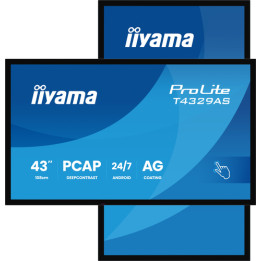 iiyama ProLite T4329AS-B1AG - 43" Categoria diagonale (42.5" visualizzabile) Display LCD retroilluminato a LED - segnaletica di