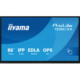 iiyama ProLite TE8613A-B3AG - 86" Categoria diagonale (85.6" visualizzabile) Display LCD retroilluminato a LED - segnaletica di