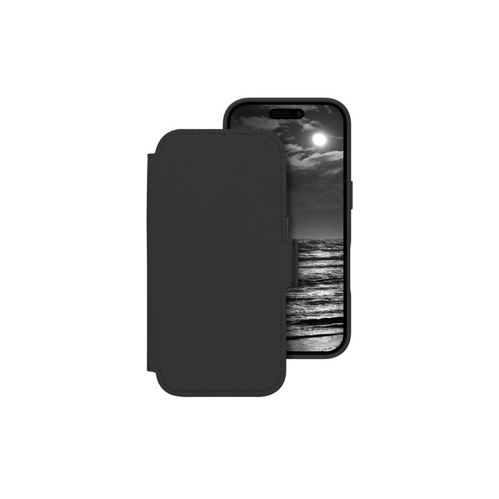 dbramante1928 Lynge - Flip cover per cellulare - Compatibilità MagSafe - mezzanotte - per Apple iPhone 17