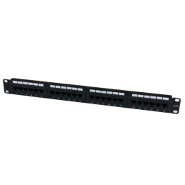 StarTech.com Patch Panel Cat 6 a 24 porte 1U - Pannello di cablaggio per rete Cat6 - Pannello cablaggio - CAT 6 - nero - 1U - 2