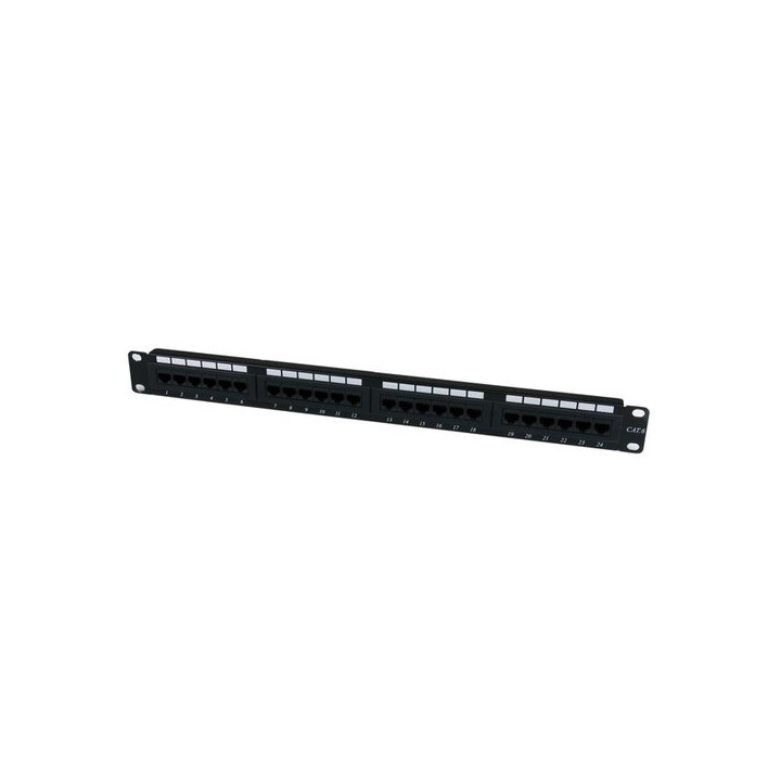 StarTech.com Patch Panel Cat 6 a 24 porte 1U - Pannello di cablaggio per rete Cat6 - Pannello cablaggio - CAT 6 - nero - 1U - 2