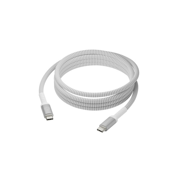 dbramante1928 re-charge - Cavo USB - USB-C (M) a USB-C (M) - USB 2.0 - 2.5 m - Alimentazione USB (100 W), intrecciato, plastica