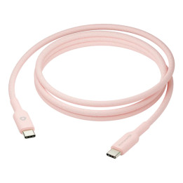 dbramante1928 re-charge - Cavo USB - USB-C (M) a USB-C (M) - 1.5 m - intrecciato, Power Delivery USB-C (60 W) - rosa