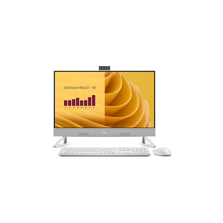 Dell 27 All-in-One EC27250 - AI PC - All-in-one Core 5 120U / fino a 5 GHz - RAM 16 GB - SSD 512 GB - NVMe - Intel Graphics - G
