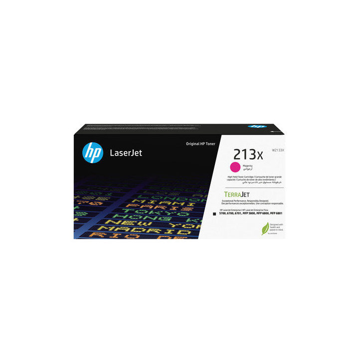 HP 213X - Alta resa - magenta - originale - LaserJet - cartuccia toner (W2133X) - per Color LaserJet Enterprise 5700dn, 6700dn,