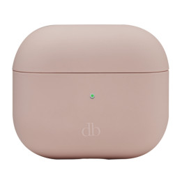 dbramante1928 Costa Rica - Custodia per auricolari wireless - plastica riciclata, silicone - sabbia rosa - per Apple AirPods (t