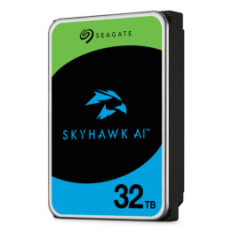 Seagate SkyHawk AI - HDD - 32 TB - interno - 3.5" - SATA 6Gb/s - buffer: 512 MB - con 3 anni Seagate Recupero dei dati di salva