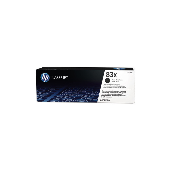 HP 83X - Alta resa - nero - originale - LaserJet - cartuccia toner (CF283X) - per LaserJet Pro M201, M202, MFP M125, MFP M127,