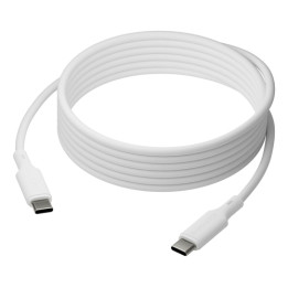 dbramante1928 IT - Cavo USB - USB-C (M) a USB-C (M) - 3 m - Alimentazione USB (100 W) - bianco