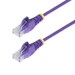 StarTech.com 50cm Purple Slim CAT6 Ethernet Cable, Snagless