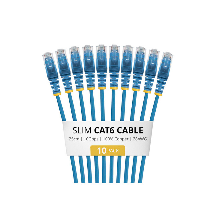 Startech - Cavo patch - RJ-45 (M) a RJ-45 (M) - 25 cm - 3.6 mm