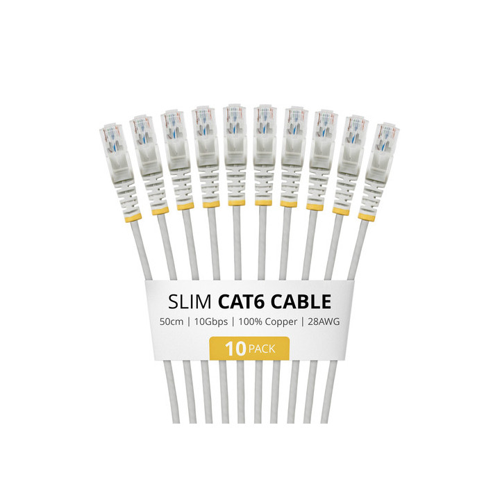 Startech - Cavo patch - RJ-45 (M) a RJ-45 (M) - 50 cm - 3.6 mm