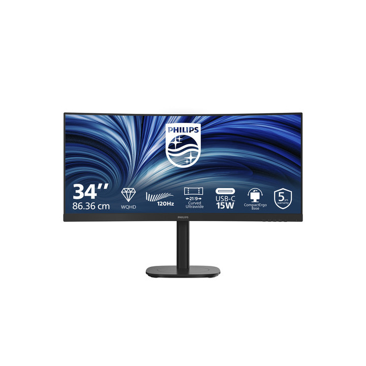 Philips 34B2N3500C - 3000 Series - monitor a LED - curvato - 34"