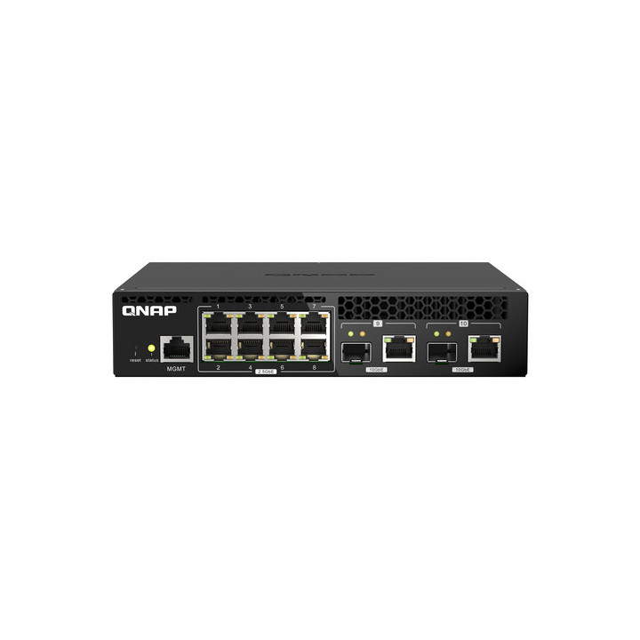 QNAP QSW-M2108R-2C - Switch - gestito - 8 x 2.5GBase-T + 2 x