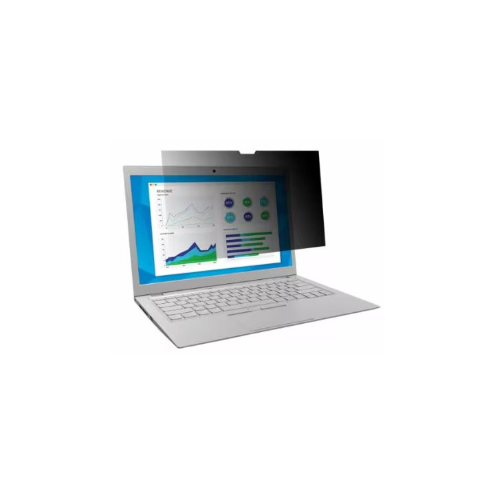 3M - Filtro privacy notebook - 16:10 - capovolgibile - 14" - nero