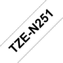 Brother TZe-N251 - Nero su bianco - Rotolo (2,4 cm x 8 m) 1