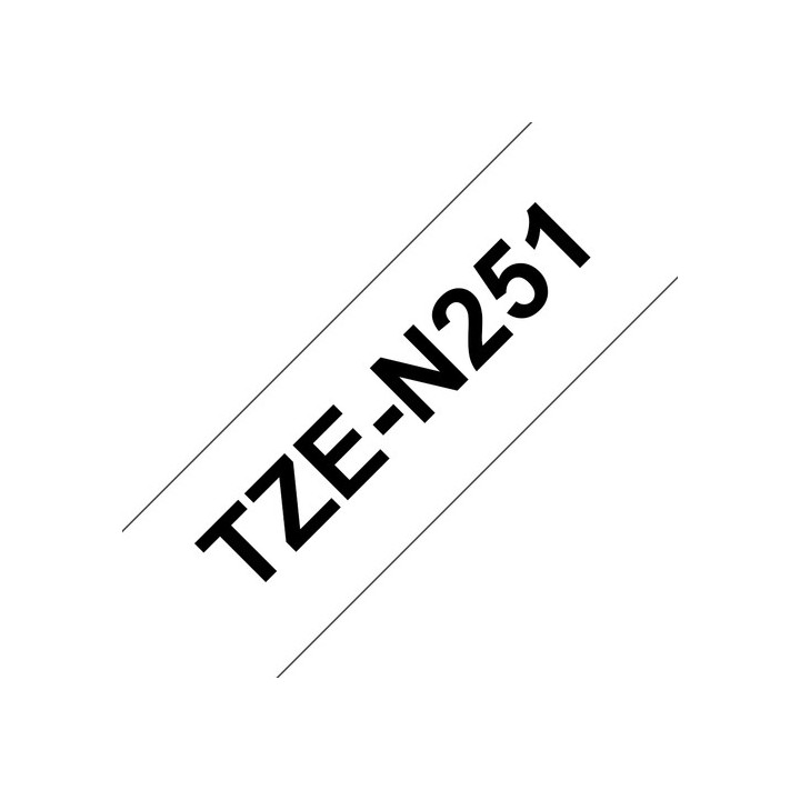 Brother TZe-N251 - Nero su bianco - Rotolo (2,4 cm x 8 m) 1