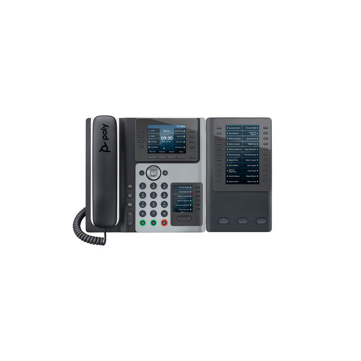 Poly Edge E400 IP Phone and PoE-enabled - Replaces Poly SKU