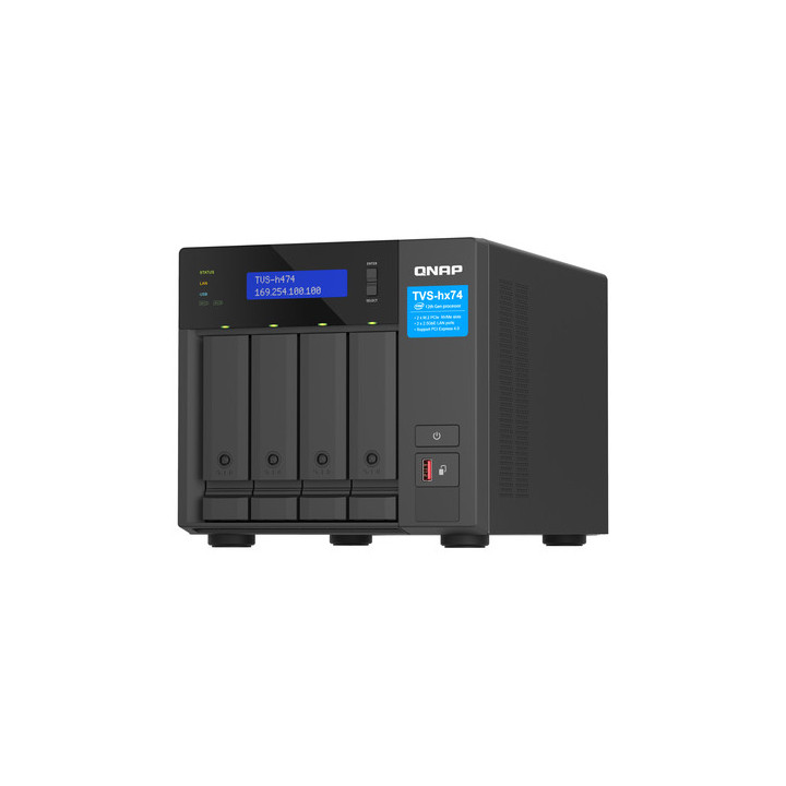 QNAP TVS-H474 - Server NAS - 4 alloggiamenti - SATA 6Gb/s - RAID