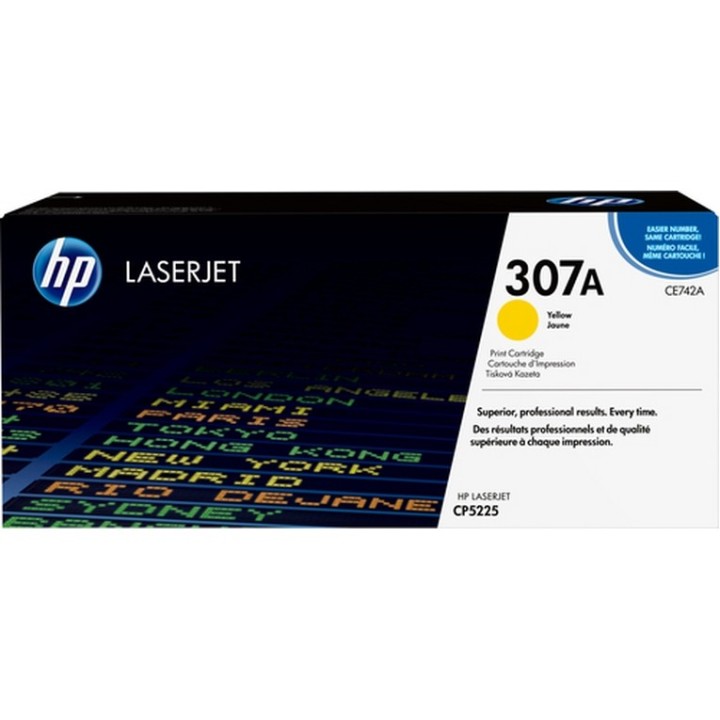 HP 307A - Giallo - originale - LaserJet - cartuccia toner (CE742A) - per Color L