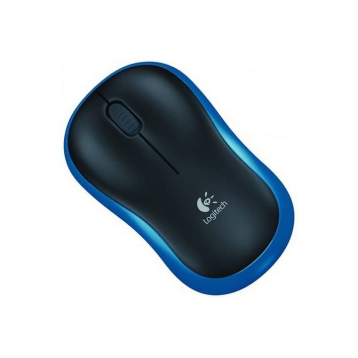 Logitech Wireless Mouse M185 - Colore nero con inserti Blue - Tecnologia Wireles