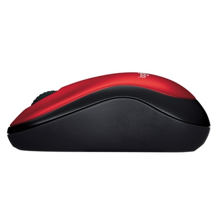 Logitech Wireless Mouse M185 - Colore nero con inserti rosso - Tecnologia Wirele (910-002237)