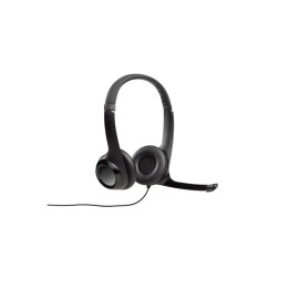 Logitech Cuffie USB Headset H390 - Colore nero - Microfono girevole con eliminaz (981-000406)