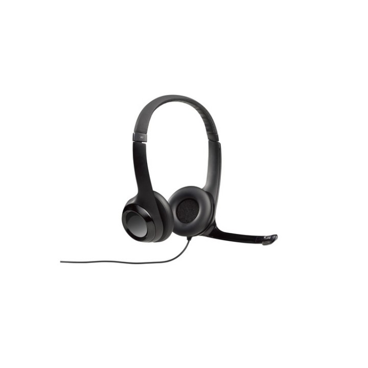 Logitech Cuffie USB Headset H390 - Colore nero - Microfono girevole con eliminaz (981-000406)