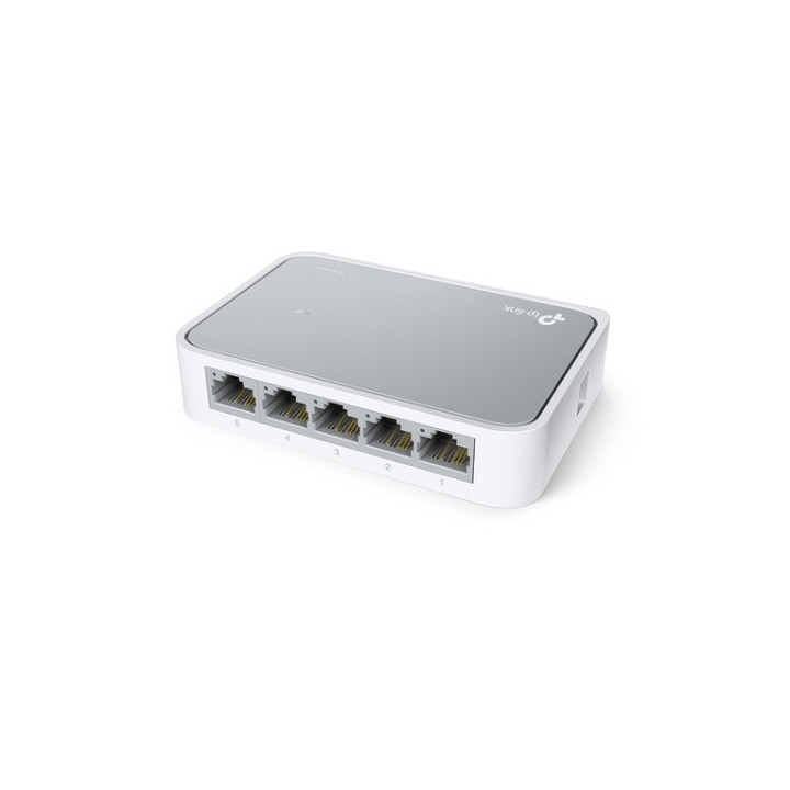 TP-Link TL-SF1005D 5-Port 10/100Mbps Desktop Switch - Switch - 5 x 10/100 - desk