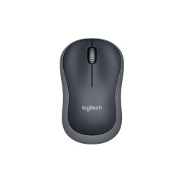 Logitech Wireless Mouse M185 - Colore nero con inserti grigio (Swift Grey) - Tec