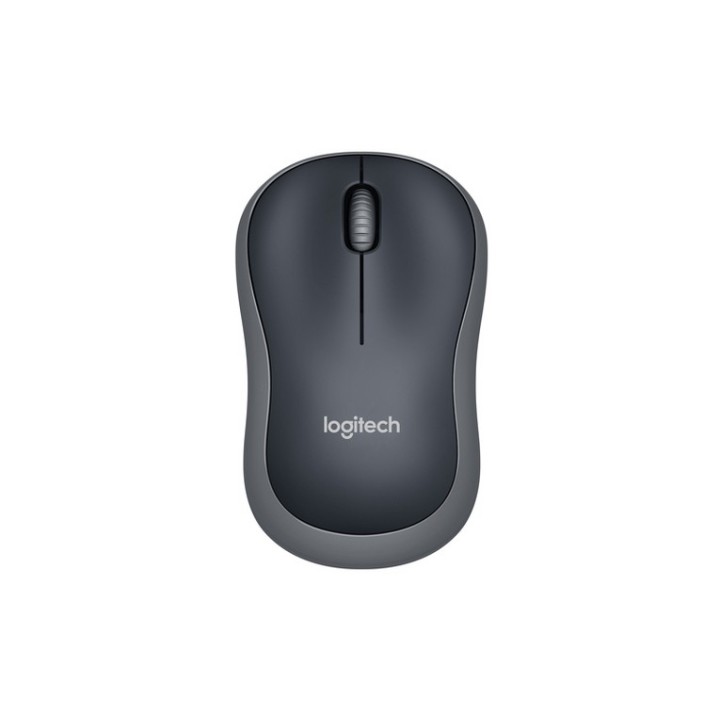 Logitech Wireless Mouse M185 - Colore nero con inserti grigio (Swift Grey) - Tec