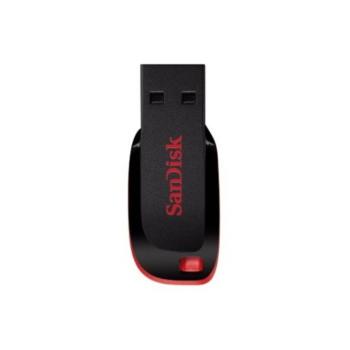 SanDisk Cruzer Blade - Chiavetta USB - 64 GB - USB 2.0 - nero, rosso