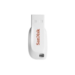 SanDisk Cruzer Blade - Chiavetta USB - 16 GB - USB 2.0 - bianco (SDCZ50C-016G-B35W)