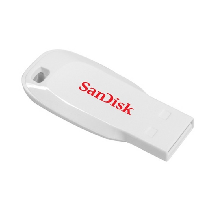 SanDisk Cruzer Blade - Chiavetta USB - 16 GB - USB 2.0 - bianco (SDCZ50C-016G-B35W)