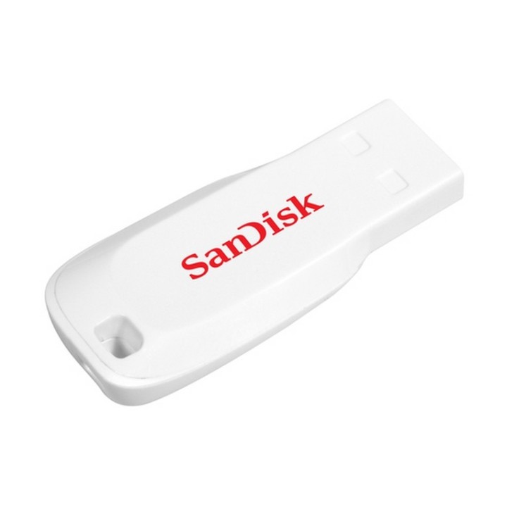 SanDisk Cruzer Blade - Chiavetta USB - 16 GB - USB 2.0 - bianco (SDCZ50C-016G-B35W)