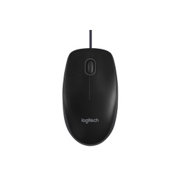 Logitech B100 - Mouse - per destrorsi e per sinistrorsi - ottica - 3 pulsanti -