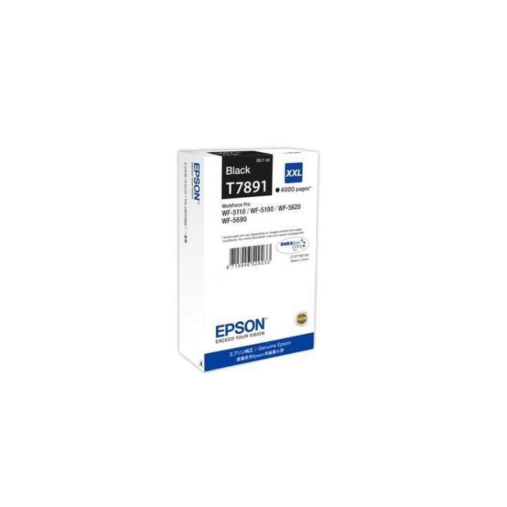 Epson T7891 - 65.1 ml - misura XXL - nero - originale - cartuccia di stampa - pe