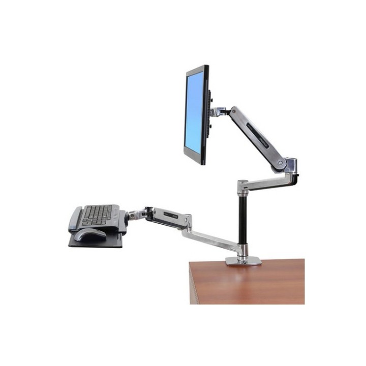 Ergotron WorkFit-LX - Convertitore scrivania in piedi - alluminio lucidato