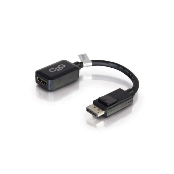 C2G 8in DisplayPort to HDMI Adapter - DP to HDMI Adapter - 1080p - Black - M/F - (54322) - LEGRAND