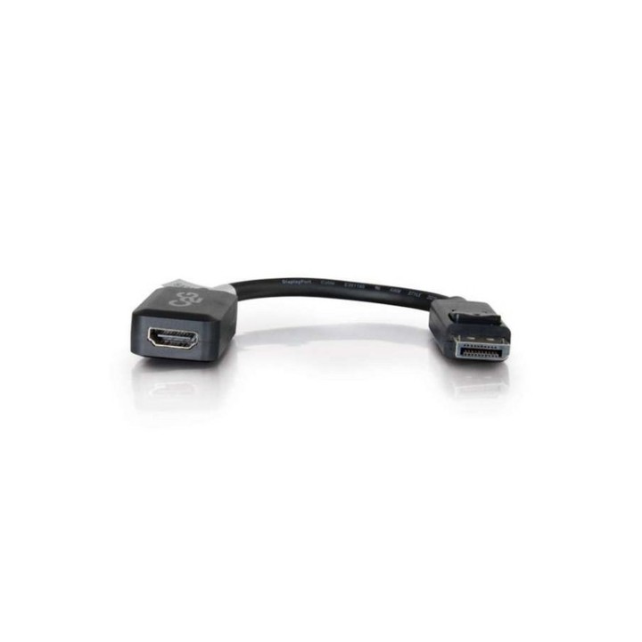 C2G 8in DisplayPort to HDMI Adapter - DP to HDMI Adapter - 1080p - Black - M/F - (54322) - LEGRAND
