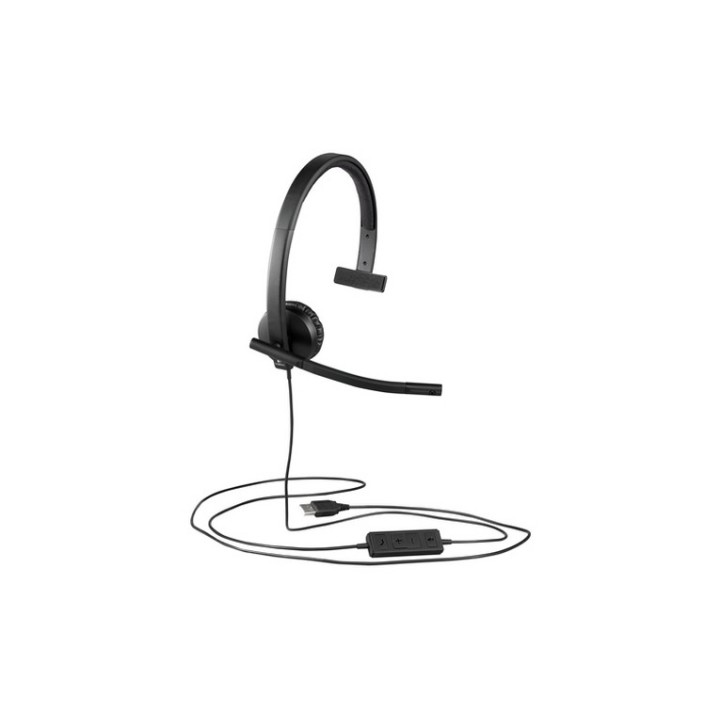Logitech USB Headset H570e - Cuffie con microfono - over ear - cablato